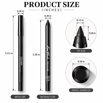 Waterproof Gel Eyeliner Pencil – Smooth Precision Eye Makeup for Defined and Natural-Looking Lines