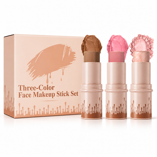 Three-Color Face Makeup Stick Set