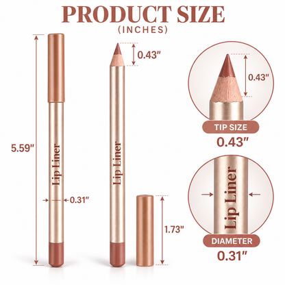Smooth matte texture lip liner