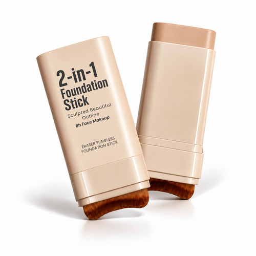 2-in-1 Foundation Stick with Built-In Brush