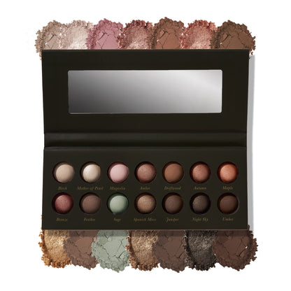 14-Color Eyeshadow Palette with Mirror